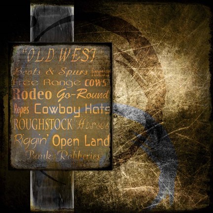Framed Old West Print