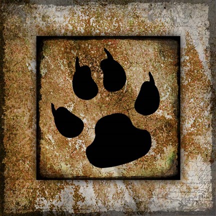 Framed Your True Friend Paw Print Print