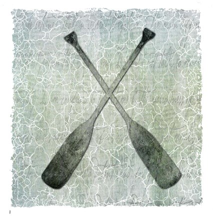 Framed Life Is Better At The Lake Oars 2 Print