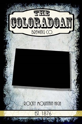 Framed States Brewing Co - Colorado Print
