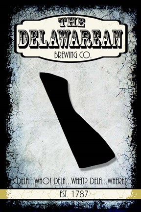Framed States Brewing Co - Delaware Print