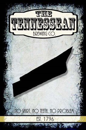 Framed States Brewing Co - Tennesse Print