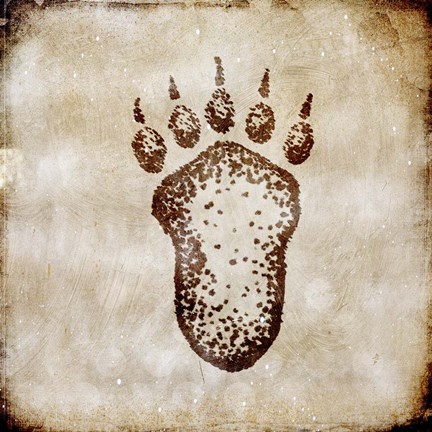 Framed Moose Lodge - Bear Track Print