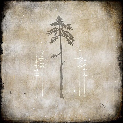 Framed Moose Lodge 2 - Lodge Pole Print