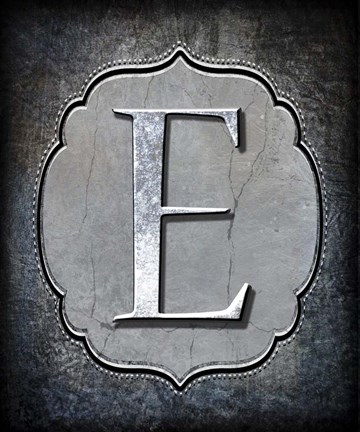 Framed Letter E Print