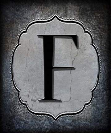 Framed Letter F Print