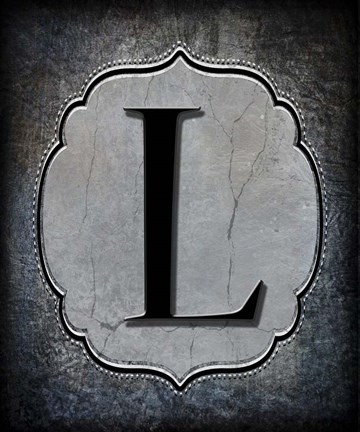 Framed Letter L Print