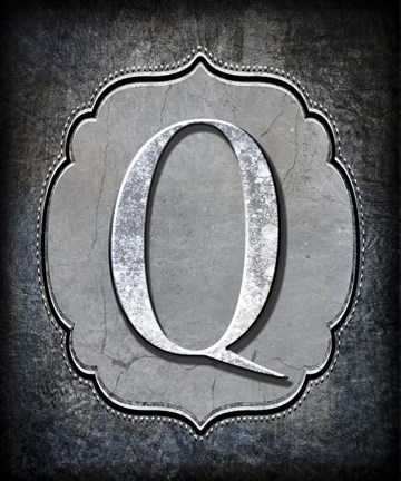 Framed Letter Q Print
