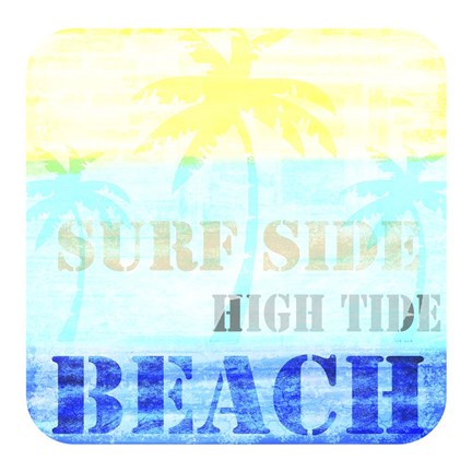 Framed Welcome Beach 1 Print