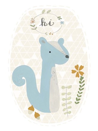 Framed Quirky Forest IV Print