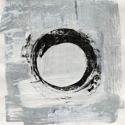 Framed Zen Circle I Crop Print