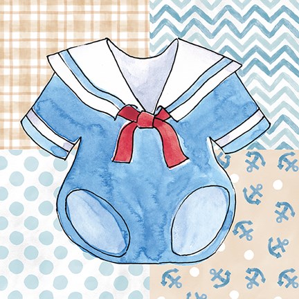 Framed Coastal Baby II Print
