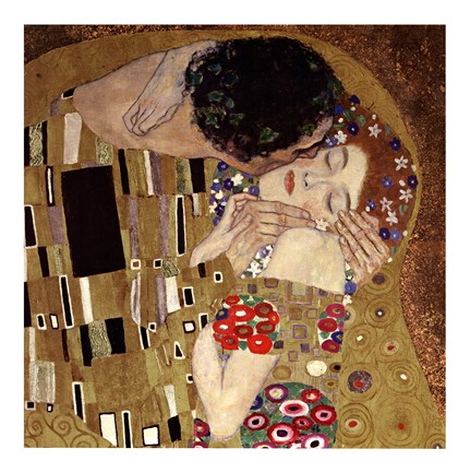 Framed Kiss, c.1908 (detail) Print
