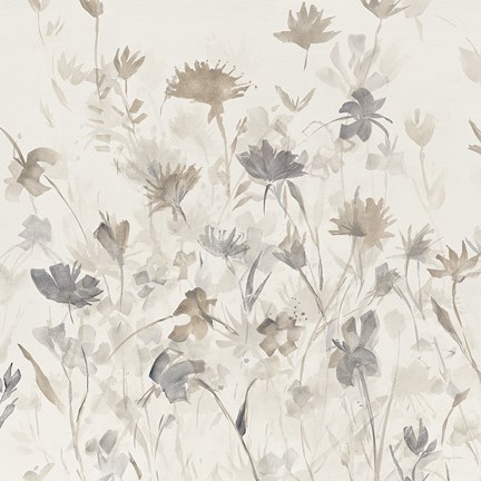 Framed Garden Shadows III Print