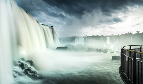 Framed Devil&#39;s Throat Falls, Iguacu Falls, Brazil Print