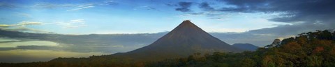 Framed Arenal Volcano National Park, Costa Rica (Blue Sky) Print