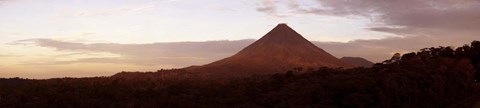 Framed Arenal Volcano National Park, Costa Rica (Gray Sky) Print