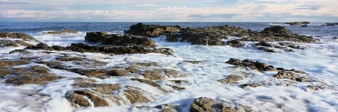 Framed Tidal Surge, Baja California Sur, Mexico Print