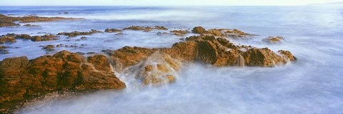 Framed Waves Breaking, Baja California Sur, Mexico Print