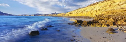 Framed Sunlight Falling Coast, Baja California Sur, Mexico Print
