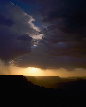 Framed Grand Canyon from Yaki Point on the South Rim, Arizona Print