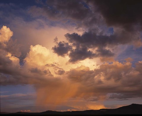 Framed Rain and Storm Clouds over Colorado Print
