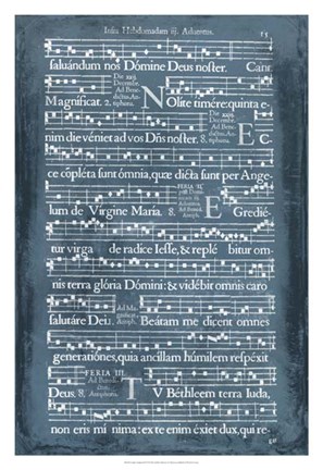 Framed Graphic Songbook II Print