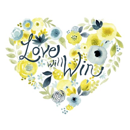 Framed Heartfelt Floral II Print