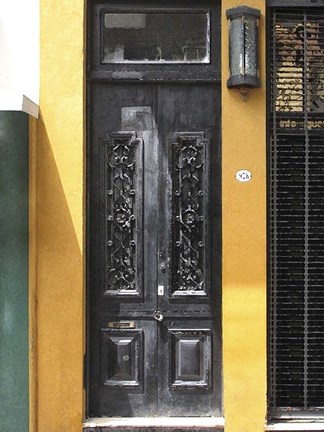 Framed Doors Abroad II Print