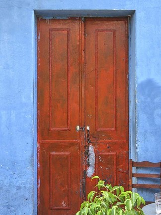 Framed Doors Abroad III Print