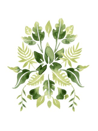 Framed Verdant Vignette II Print