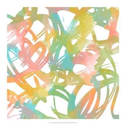 Framed Colorful Flow I Print