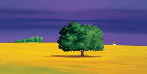 Framed Pomeriggio in Campagna Print