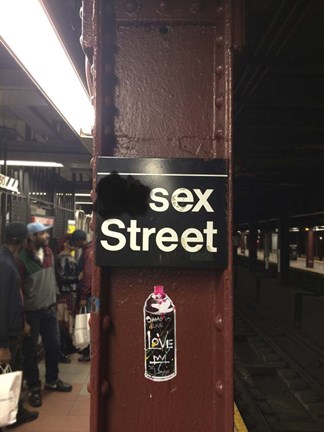 Framed Sex Street Print