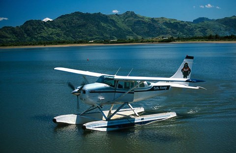 Framed Floatplane, Nadi Bay, Fiji Print