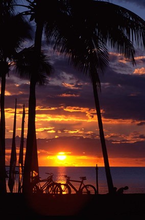 Framed Sunset,  Fiji Print