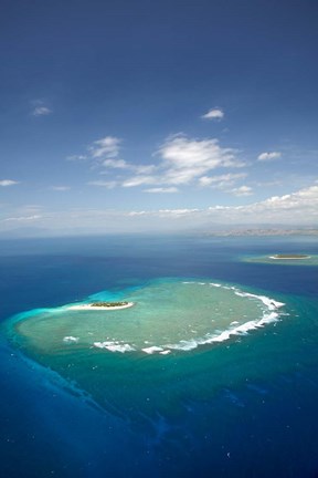 Framed Namotu Island, Mamanuca Islands, Fiji Print