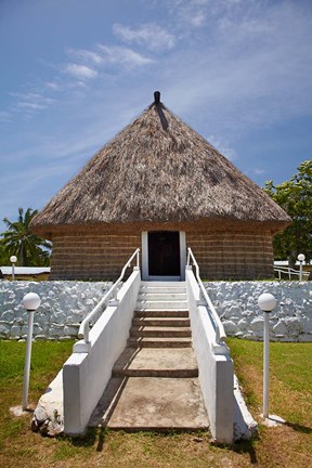 Framed Meeting House, Solevu Village, Malolo Island, Fiji Print