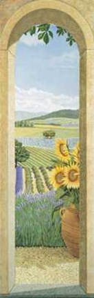 Framed Andrea Del missier - Scorcio di Campagna Size 13x39.5 Print