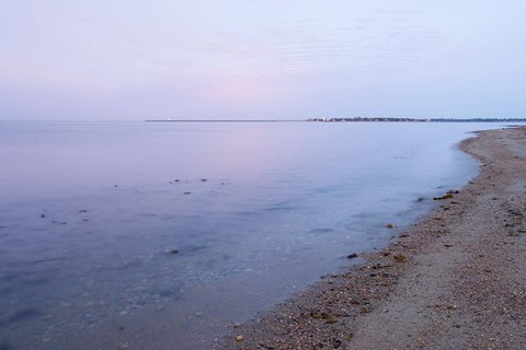 Framed Early Morning on the Beach at Griswodl Point in Old Lyme, Connecticut Print