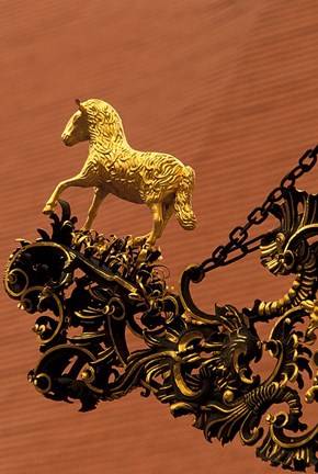 Framed House of the Good Shepherd Sign, Bratislava, Slovakia Print