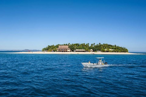 Framed Beachcomber Island, Fiji Print