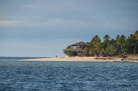 Framed Beachcomber Island, Mamanucas, Fiji, South Pacific Print