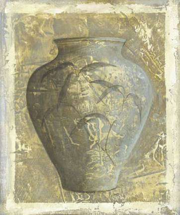 Framed Vase Tropical II Print
