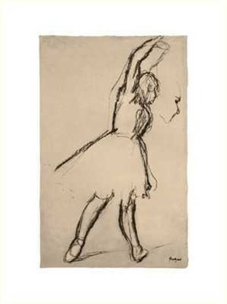 Framed Etude de Danseuse II Print
