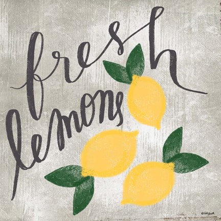 Framed Fresh Lemons Print