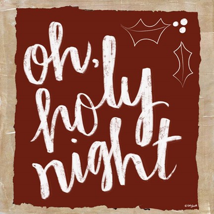 Framed Oh Holy Night Print