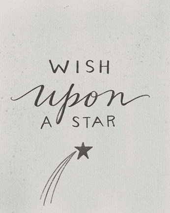 Framed Wish Upon a Star Print