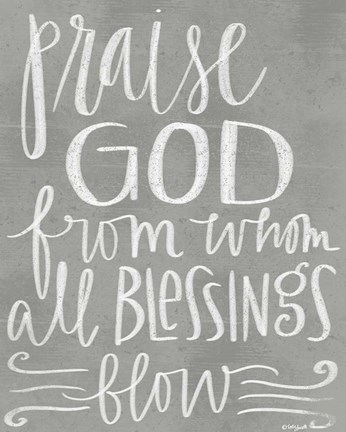 Framed Praise God Print