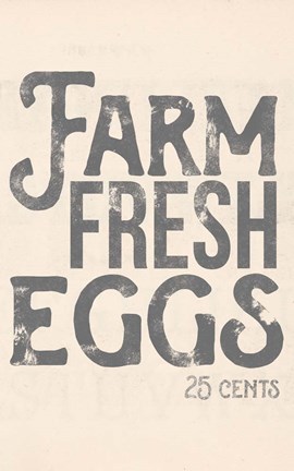 Framed Farm Fresh Eggs Print